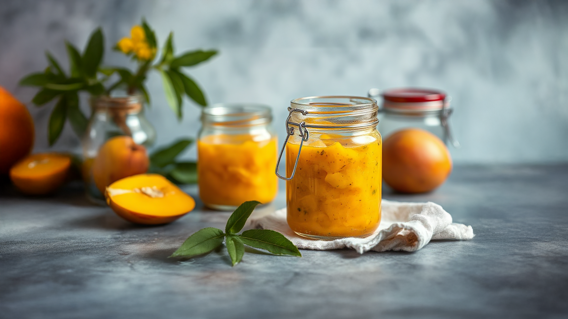 Fruchtiges Mango-Chutney mit Gewürzen