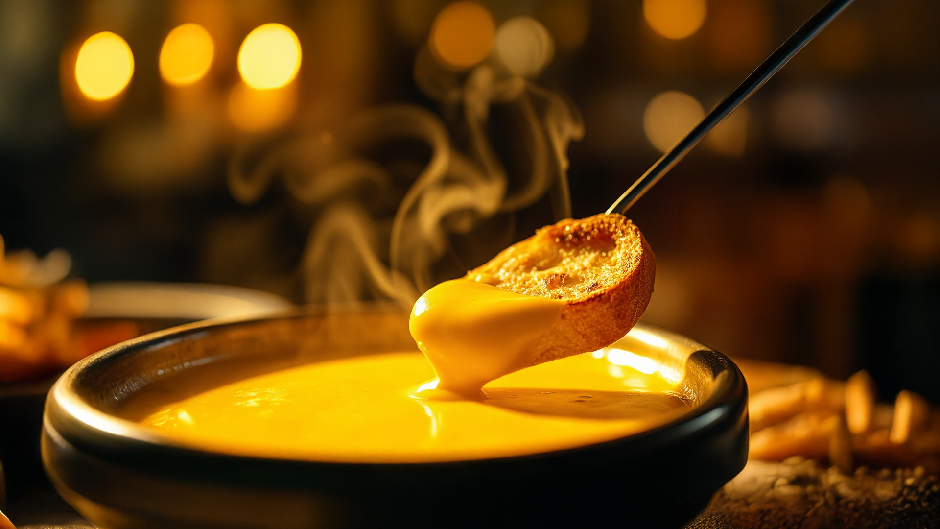 Klassisches Käsefondue für gesellige Abende