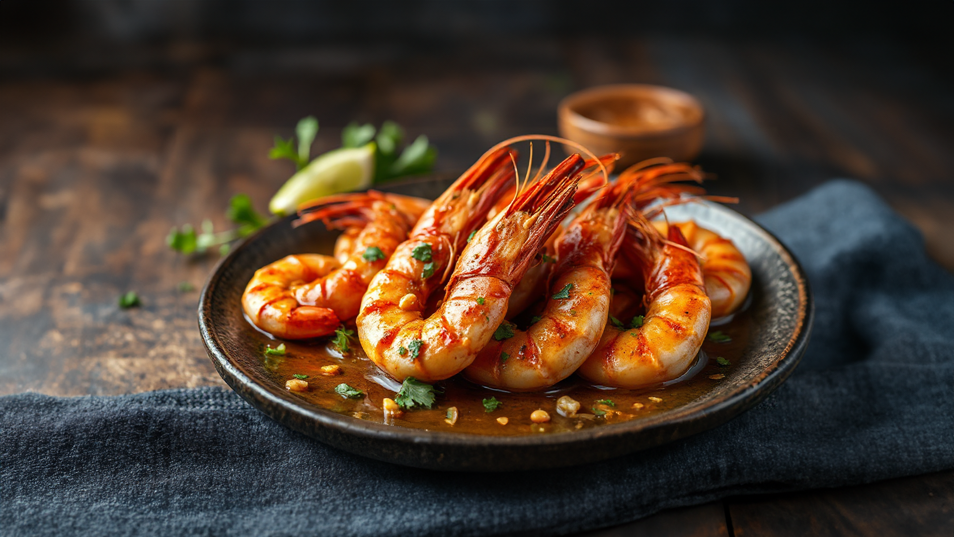 Knoblauch-Garnelen aus der Pfanne