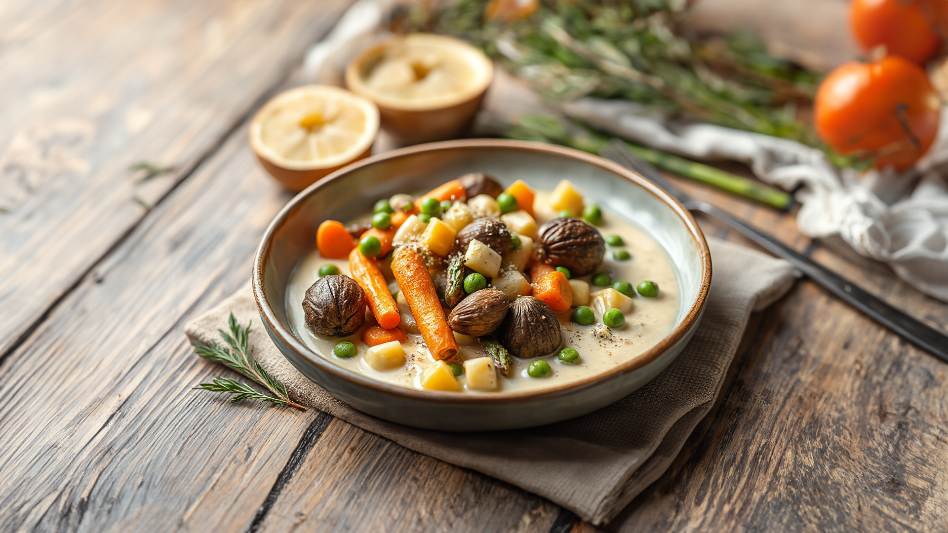 Leipziger Allerlei mit Morcheln und Spargel