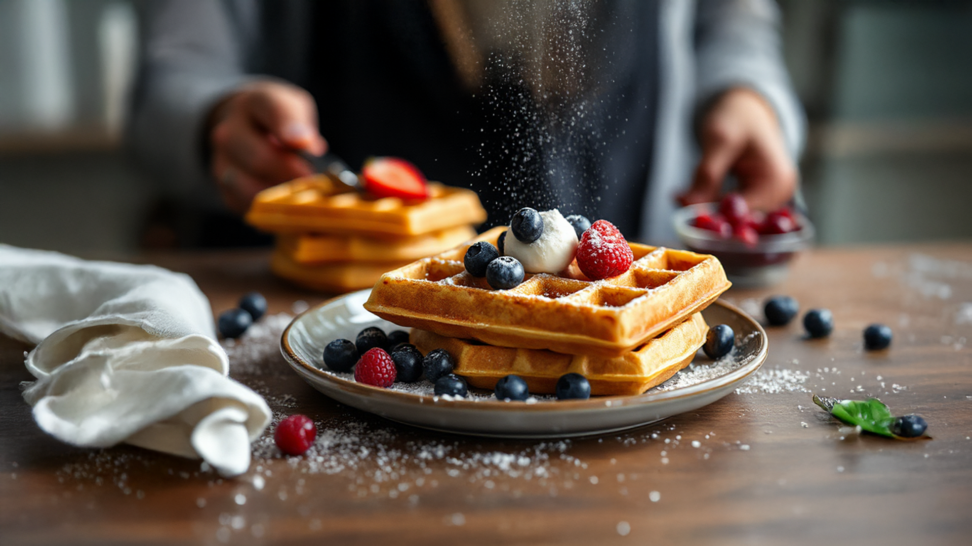 Quarkwaffeln: Knusprig außen, saftig innen