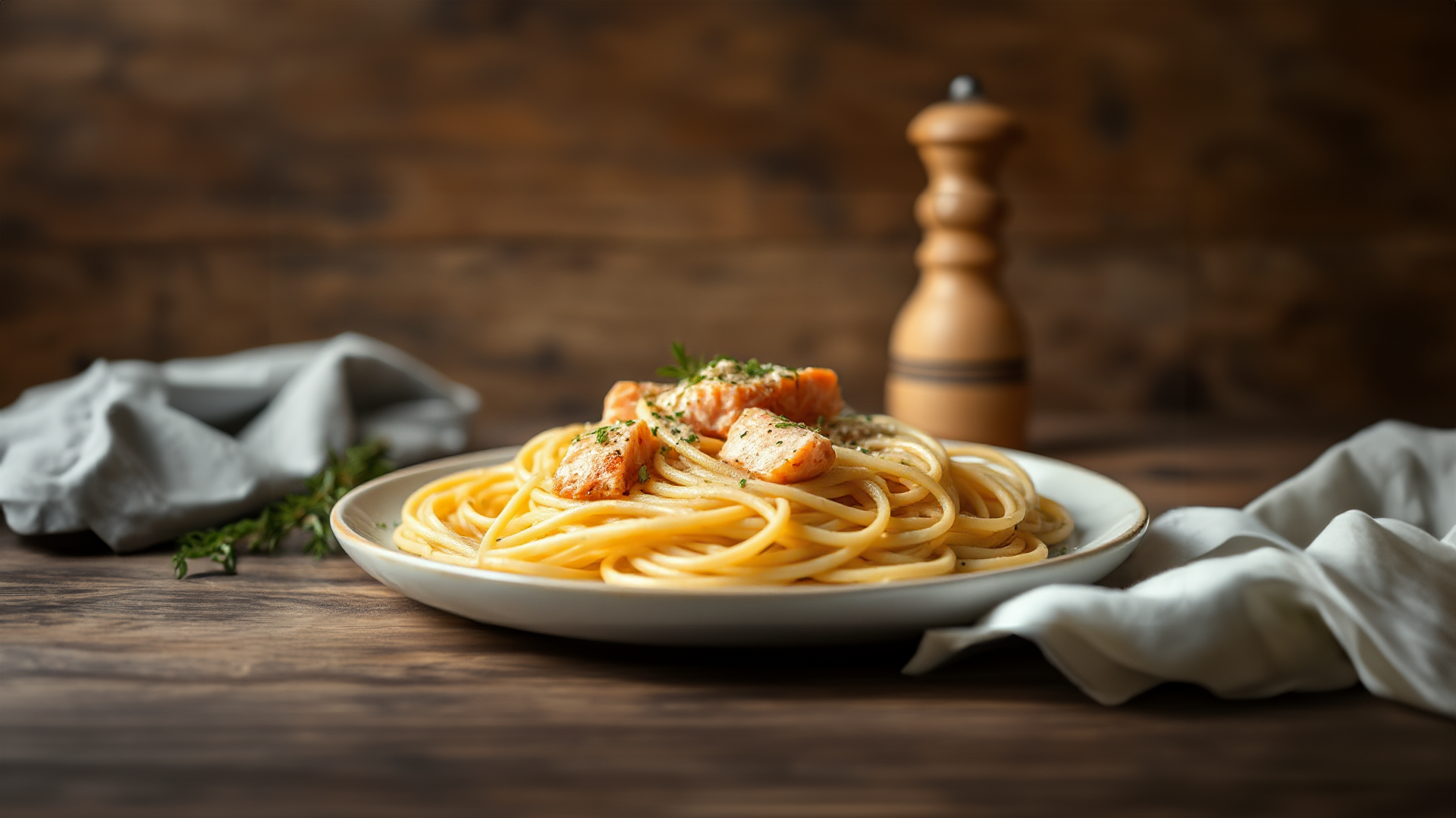 Tagliatelle mit Lachs - Cremig und raffiniert